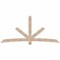 Ekena Millwork Alberta Smooth Timber Gable Bracket, Douglas Fir, 108"W x 49"H x 1 1/2"D x 5 1/2"F, 11/12 Pitch GBW108X49X0206ALB00SDF - alternate 1